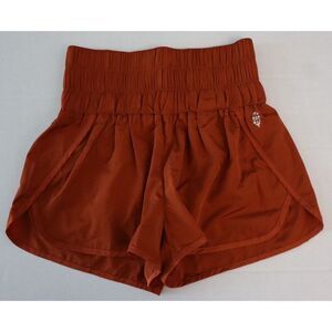 Free People Movement OB1128291 Women's Sz S Red Earth/Rust The Way Home Shorts